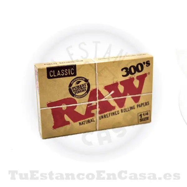 Papel de Fumar Natural RAW Classic Bloc 300  1 ¼ - 78 mm
