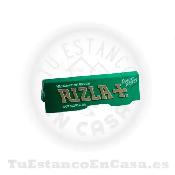 Papel de Fumar Natural Rizla + Green Corto - 70 mm