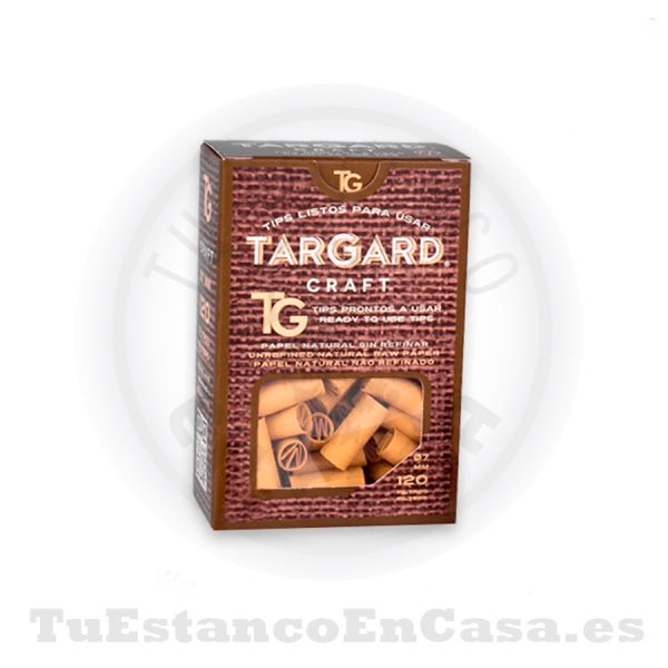Tips Filtros de Cartón Natural Targard Craft Listos Para Usar 120 und.