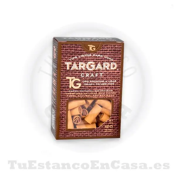 Tips Filtros de Cartón Natural Targard Craft Listos Para Usar 120 und.