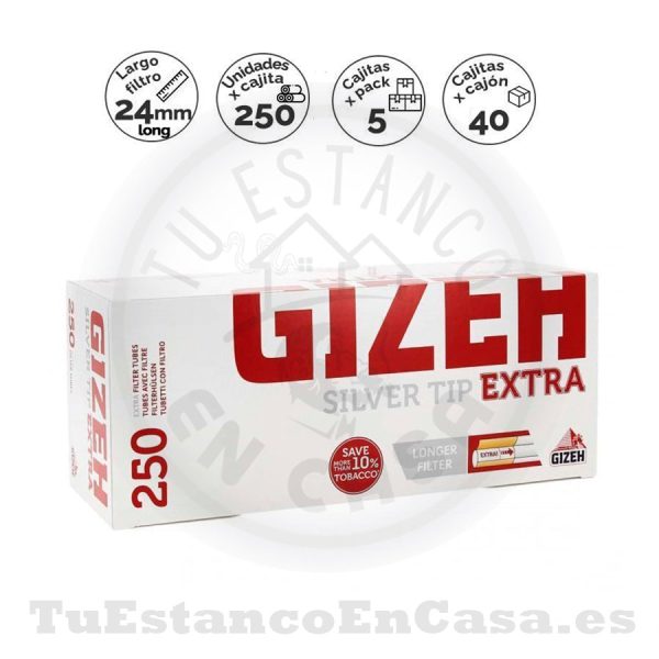 Tubos Gizeh Extra Long 250 und