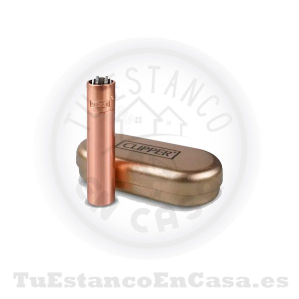 Encendedor Clipper Metal Gold Rossé - Imagen 3
