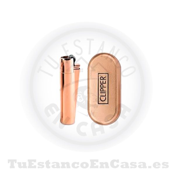 Encendedor Clipper Metal Gold Rossé