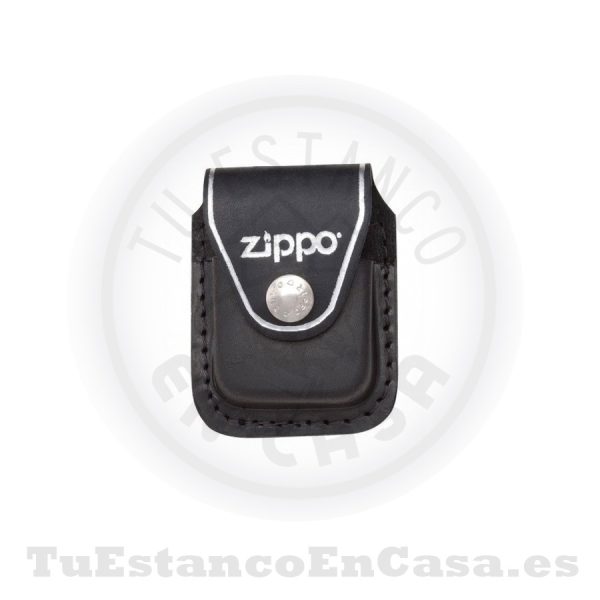 Funda Zippo Piel Negra