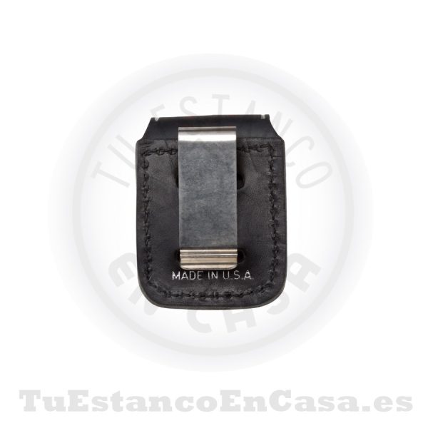 Funda Zippo Piel Negra - Imagen 2