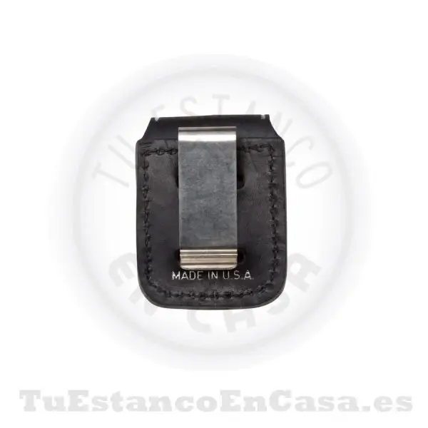 Funda Zippo Piel Negra - Imagen 2