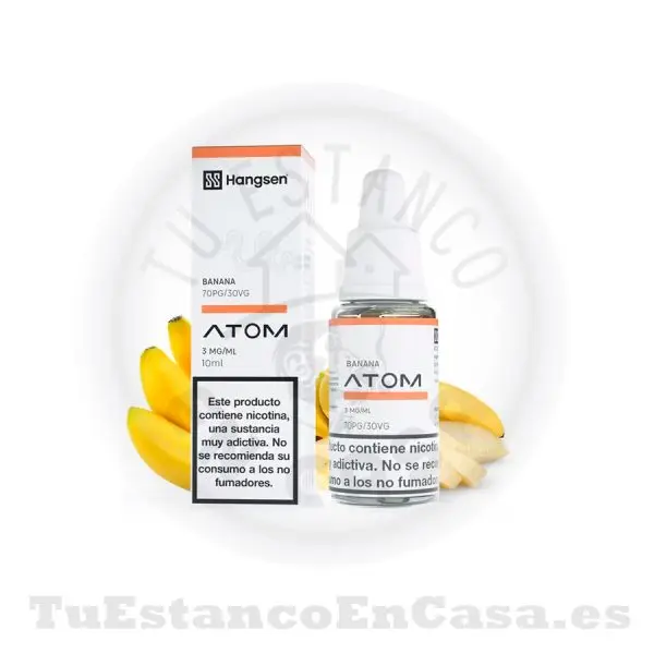 E - Liquido Hangsen Atom Banana - 10 ml
