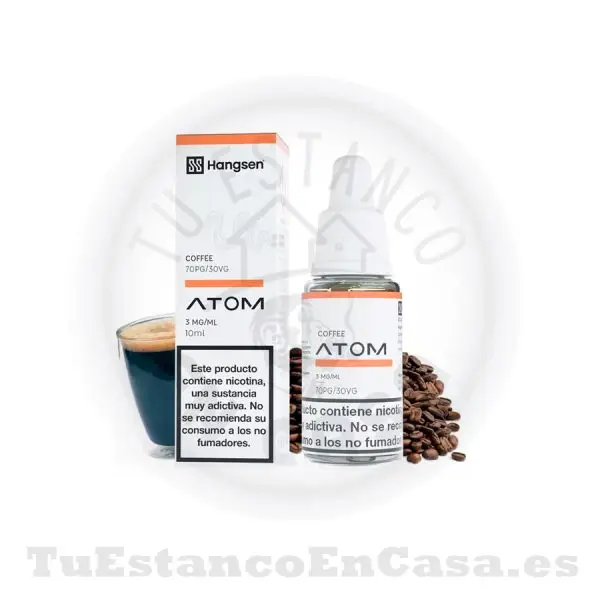 E - Liquido Hangsen Atom Coffe - 10 ml