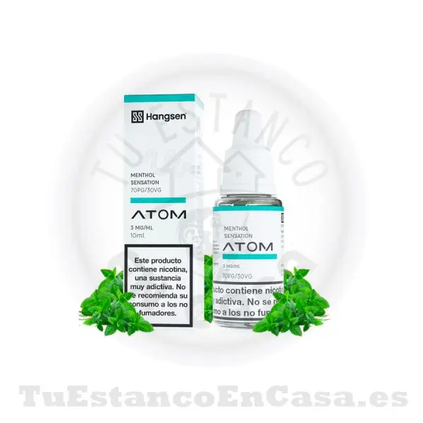 E - Liquido Hangsen Atom Menthol Sensation - 10 ml