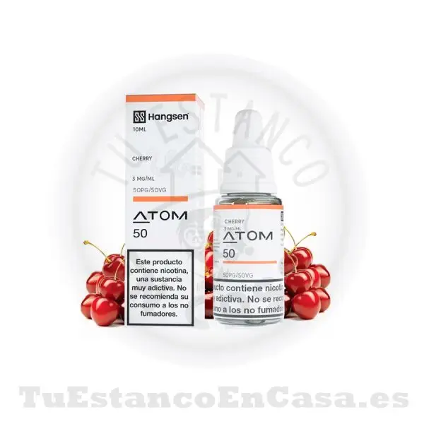 E - Liquido Hangsen Atom Cherry - 10 ml