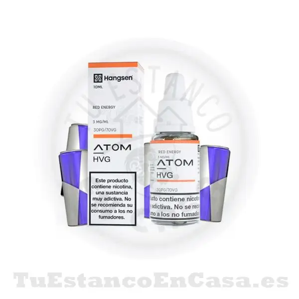 E - Liquido Hangsen Atom Red Energy - 10 ml