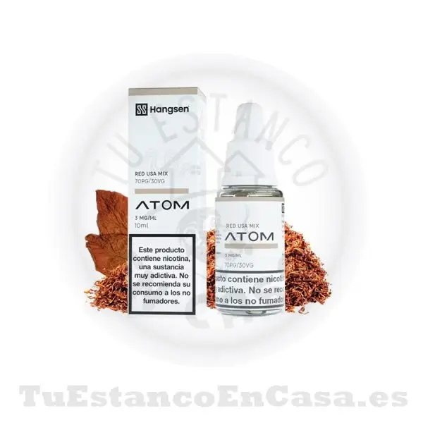 E - Liquido Hangsen Atom Usa Mix - 10 ml