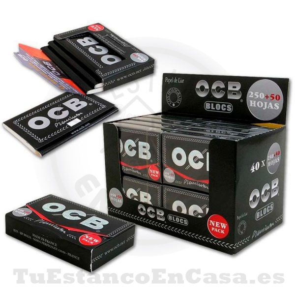 Papel de Fumar OCB Premium Bloc 300 1 ¼ – 78 mm - Imagen 2