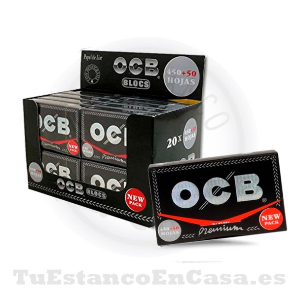 Papel de Fumar OCB Premium Bloc 500 1 ¼ – 78 mm - Imagen 2