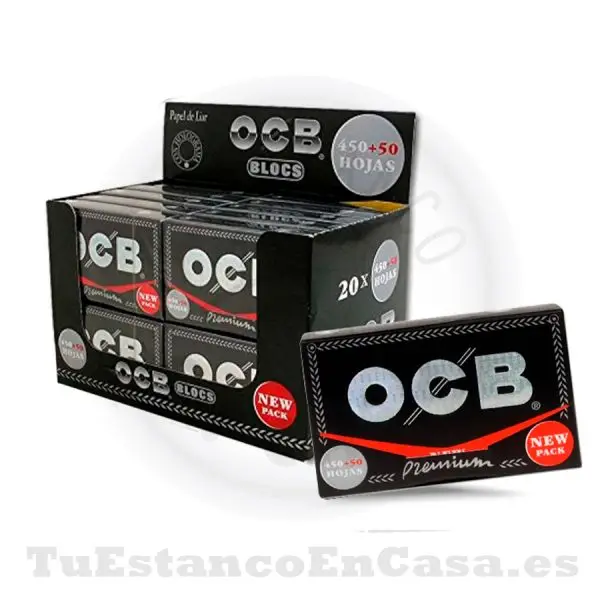 Papel de Fumar OCB Premium Bloc 500 1 ¼ – 78 mm - Imagen 2