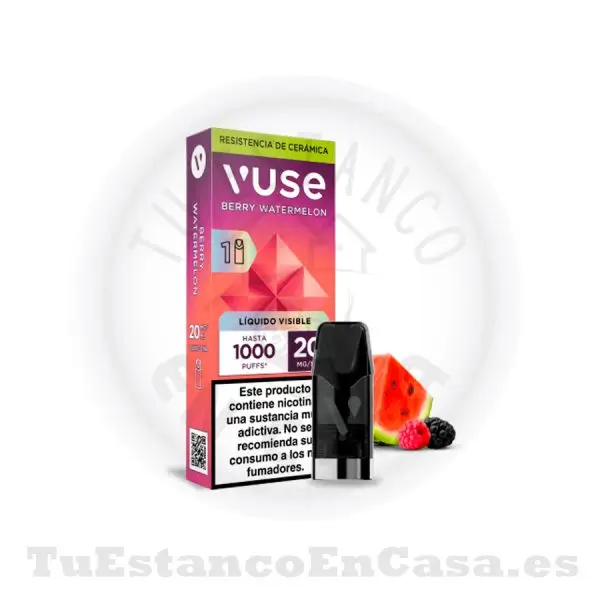 Recarga Cabezal Vuse Go Reload 1 und. Berry Watermelon 20 mg - 1000 Caladas