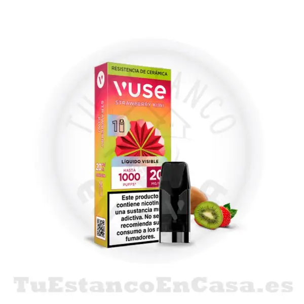 Recarga Cabezal Vuse Go Reload 1 und. Strawberry Kiwi 20 mg - 1000 Caladas