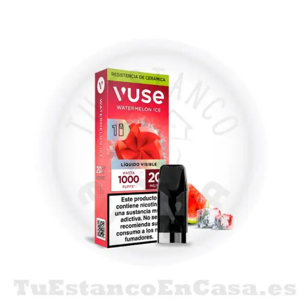 Recarga Cabezal Vuse Go Reload 1 und. Watermelon ICE 20 mg - 1000 Caladas