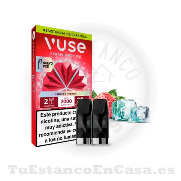 Recarga Cabezal Vuse Go Reload 2 und. Strawberry Ice 20 mg - 1000 Caladas