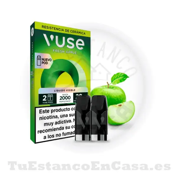 Recarga Cabezal Vuse Go Reload 2 und. Green Apple 20 mg - 1000 Caladas