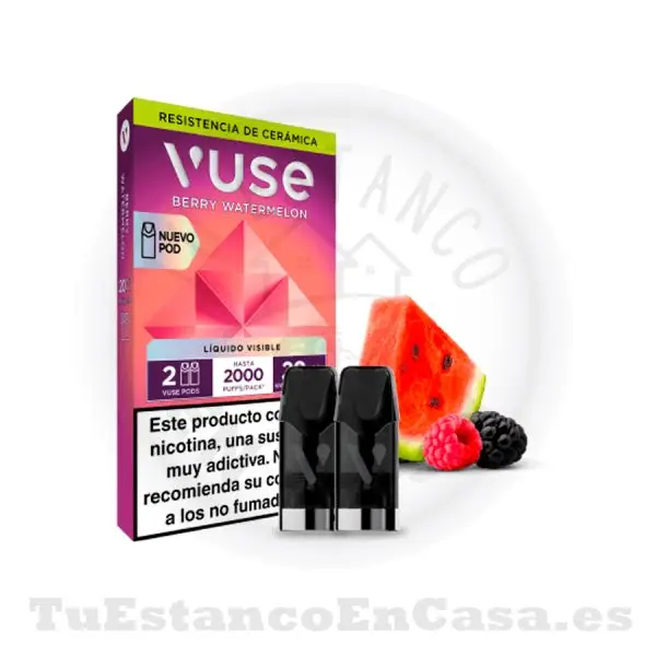Recarga Cabezal Vuse Go Reload 2 und. Berry Watermelon 20 mg - 1000 Caladas