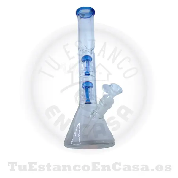 Bong Cristal Apolo Head Shop Doble Difusor 32 cm