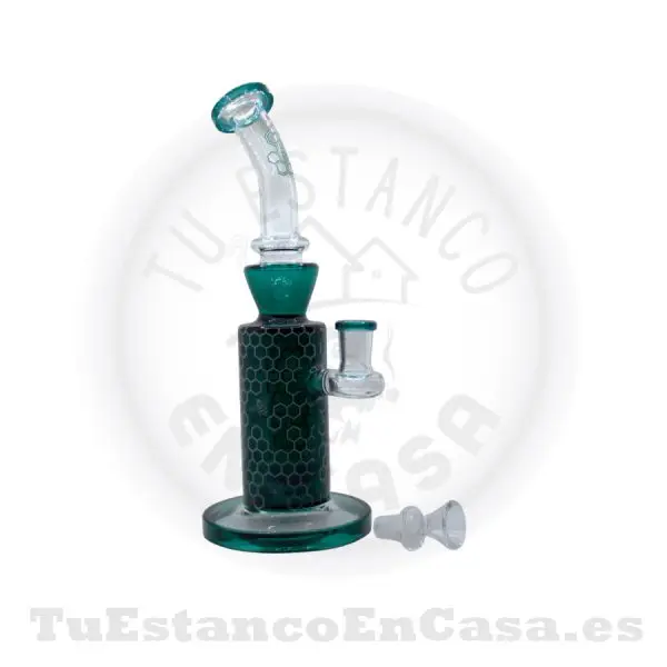 Bong Cristal Apolo Head Shop Panal de Abeja 25 cm - Imagen 2