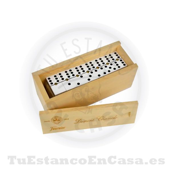 Dominó Celulosa Fournier Chamelo Caja de Madera - Imagen 2