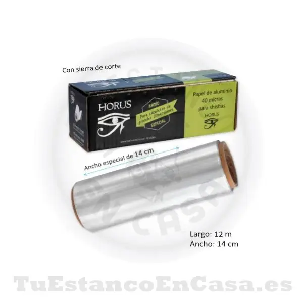 Papel de Aluminio Horus - 12 m.