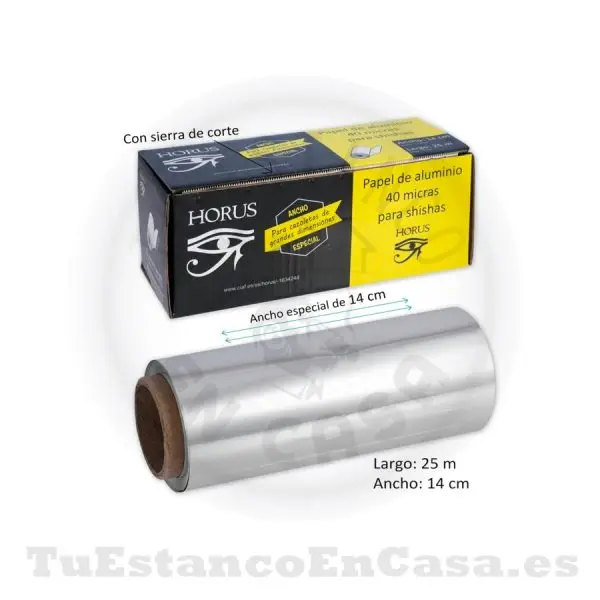 Papel de Aluminio Horus - 25 m.