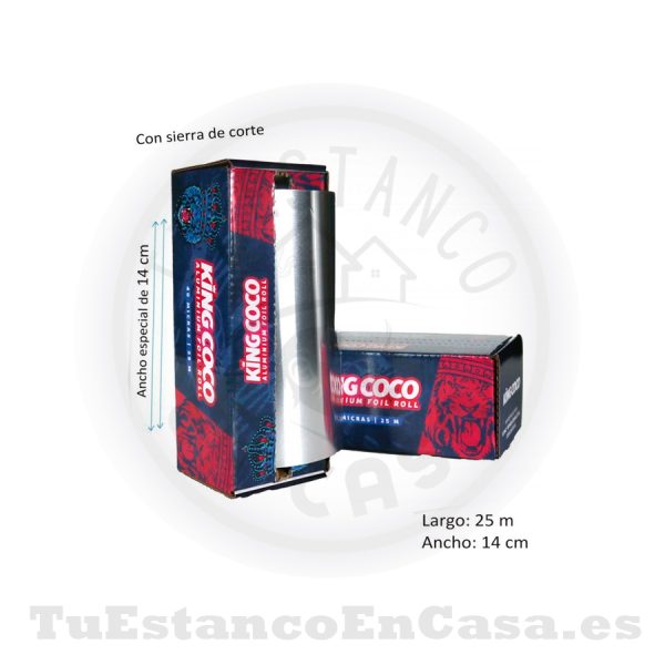 Papel de Aluminio King Coco - 25 m.