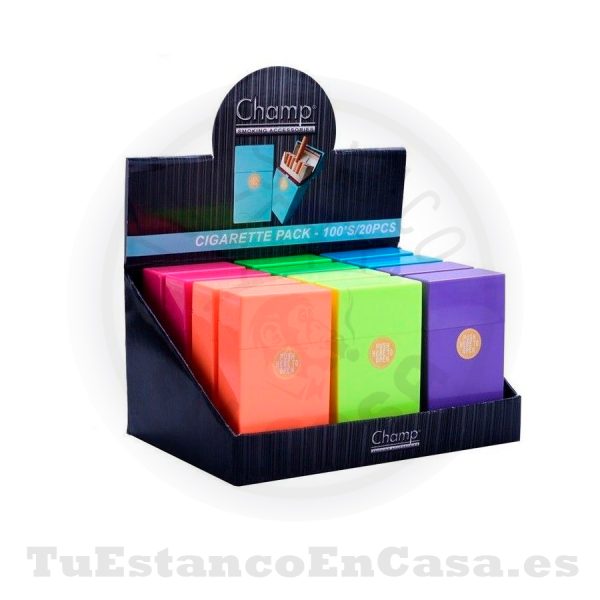 Pitillera Push Plástico Apolo Head Shop Cigarrillo Largo - Imagen 4