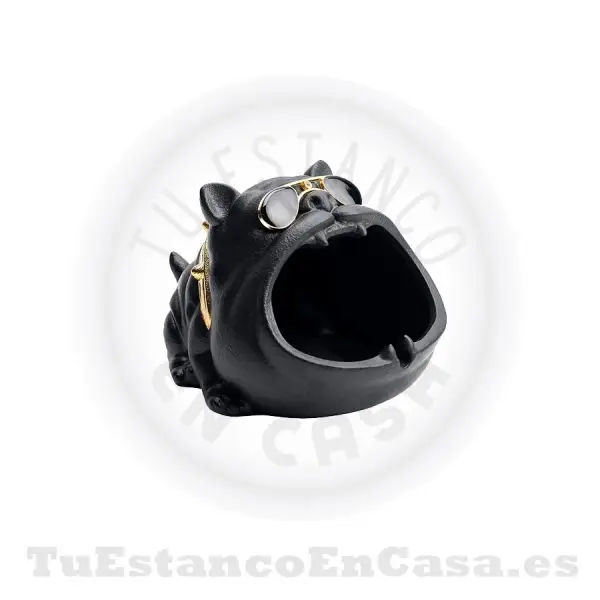 Cenicero Cerámica Bull Dog con Gafas - Imagen 3