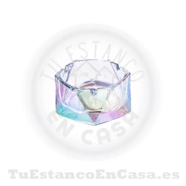 Cenicero Cristal Hexagonal