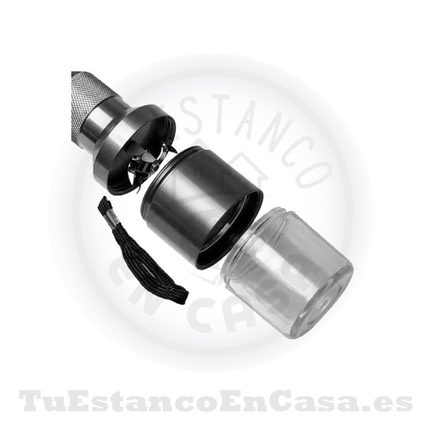 Grinder Eléctrico Aluminio Negro - Imagen 3