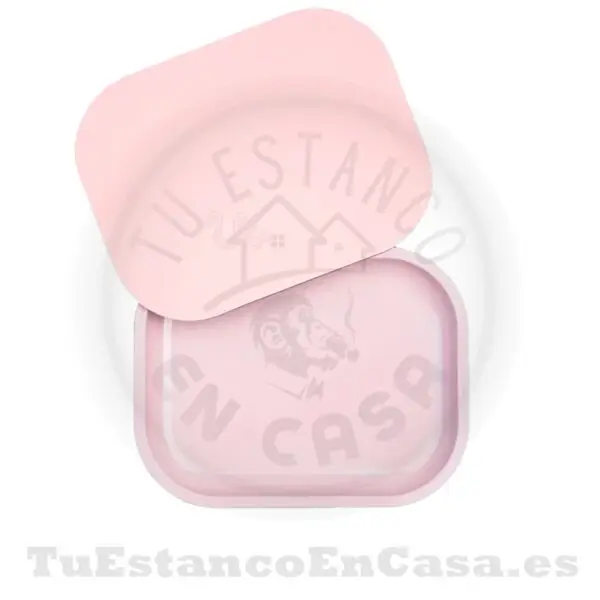 Bandeja Metal Pequeña Rosa con Tapete Magnético Apolo Head Shop