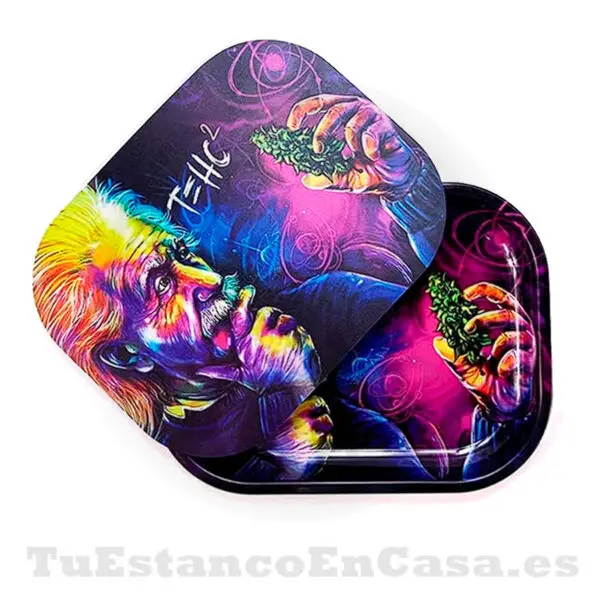 Bandeja Metal Pequeña T=HC2 con Tapete Magnético Apolo Head Shop