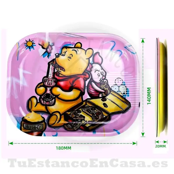 Bandeja Metal Pequeña Winny con Tapete Magnético Apolo Head Shop - Imagen 3
