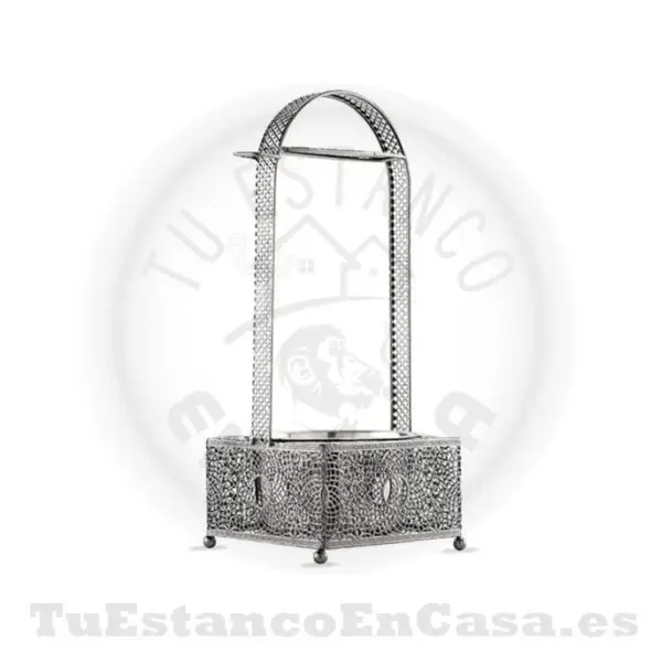 Porta Carbón Plateado L Apolo Head Shop