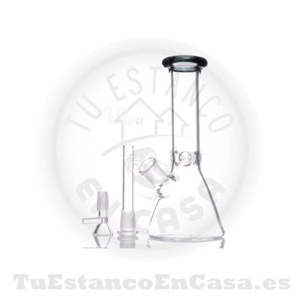 Bong de Cristal Apolo Head Shop – Diseño Clásico Transparente  25 cm - Imagen 2
