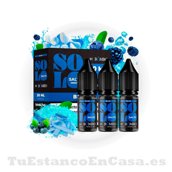 E - Liquido Bombo Solo Salts - Blue - Imagen 2