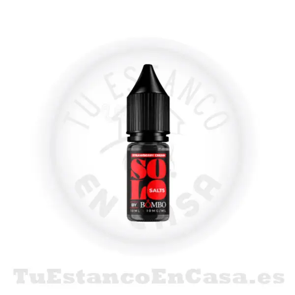 E - Liquido Bombo Solo Salts - Strawberry Cream - Imagen 3