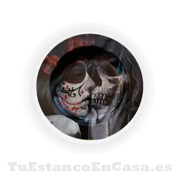 Cenicero Metálico - Diseño Catrina