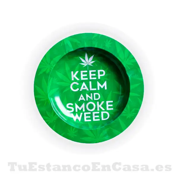 Cenicero Metálico - Diseño Keep Calm