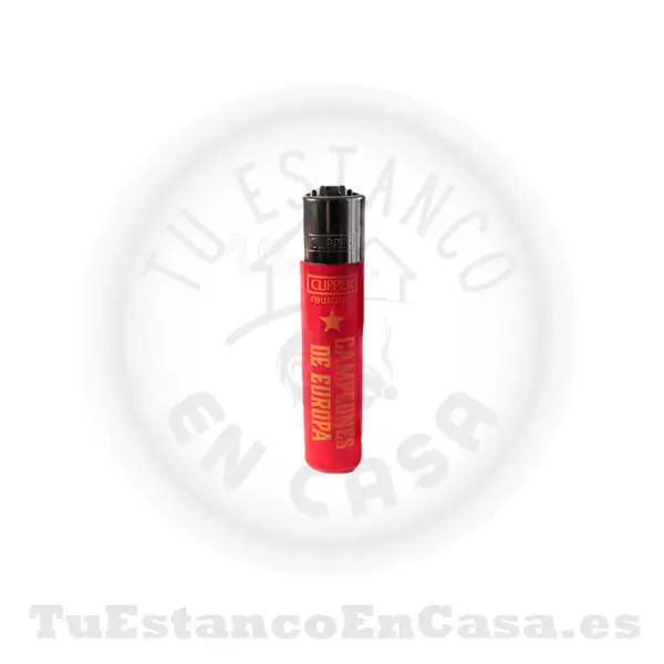 Encendedor CLIPPER - Campeones de Europa Rojo