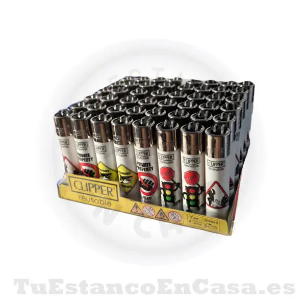 Encendedor CLIPPER - Señales Blanco - Imagen 2
