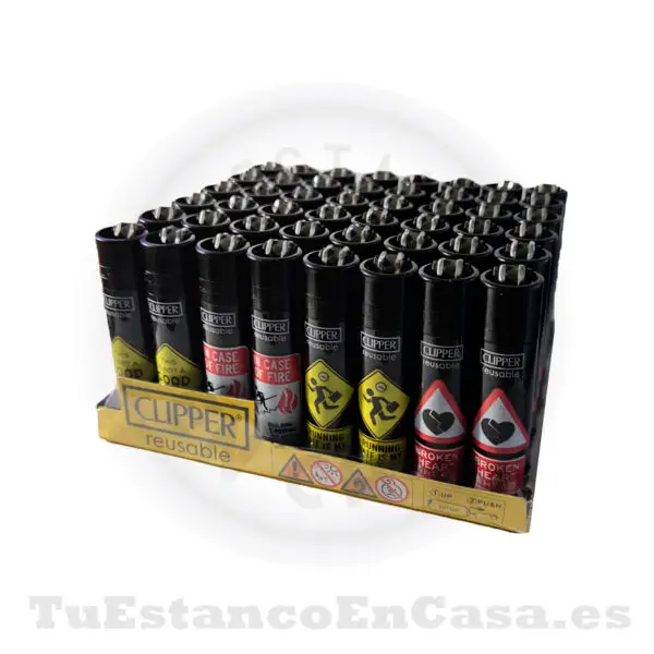 Encendedor CLIPPER - Señales Negro - Imagen 2