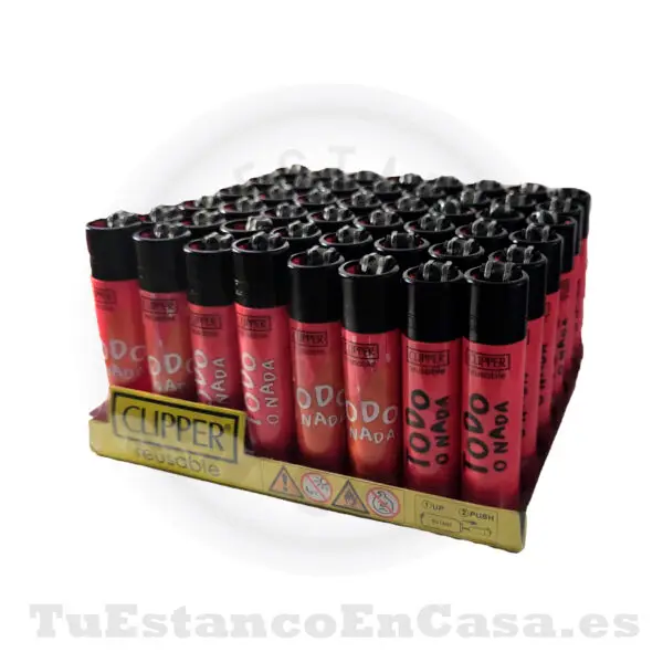 Encendedor CLIPPER - Todo o Nada Rosa - Imagen 2