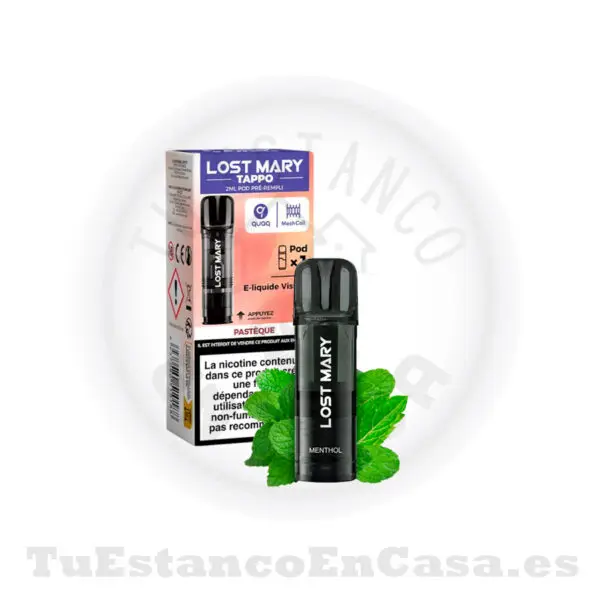 Recarga Cabezal Lost Mary Pro 1000 puf -Menthol