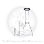 Bong de Cristal Apolo Head Shop – Diseño Clásico Transparente  25 cm - Imagen 2